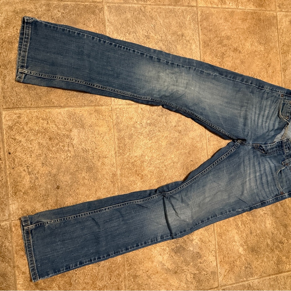 Levi's Blue Bootcut Jeans with Natural Fading